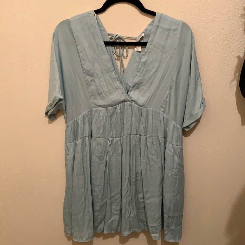 Silky Tiffany Blue Dress